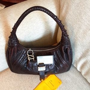 Fendi Dark Brown Hobo Bag
